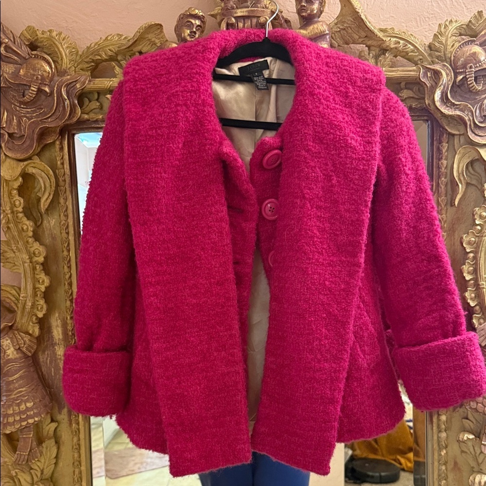 Women's J Crew Collection Wool Scarf jacket
